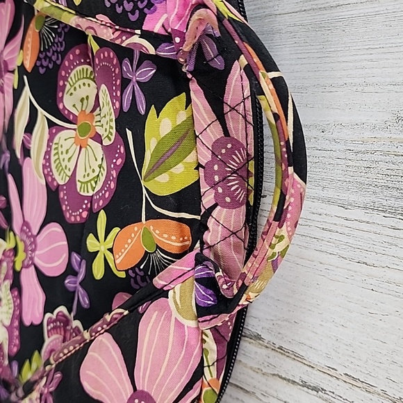 Vera Bradley Pirouette Pink floral large campus backpack padded laptop slot - Picture 9 of 14